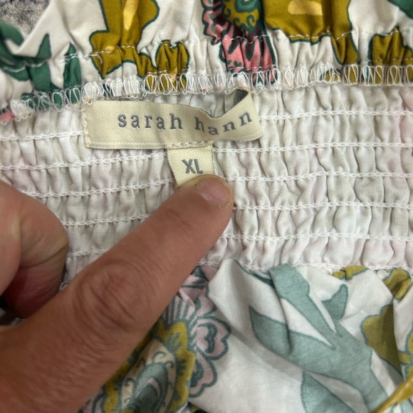 Sarah Hann Floral Smocked Top - Picture 2 of 5